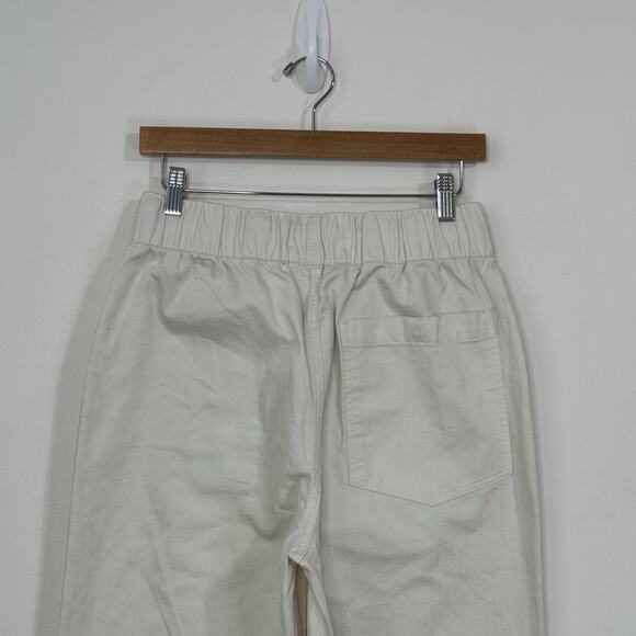 NWT BUCK MASON Women's Herringbone Twill Utility Pull On Pants Size S Natural - Picture 8 of 16